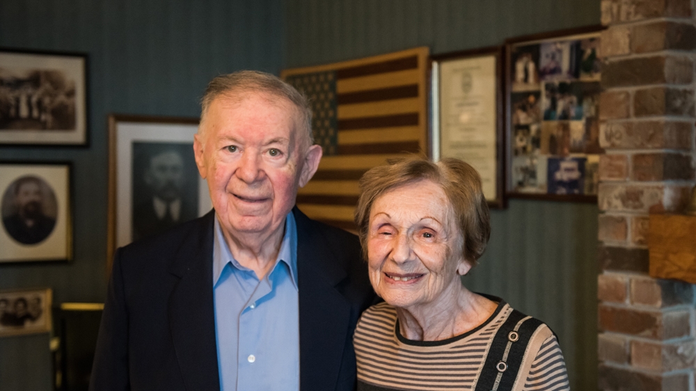 Riteman, 95, and his wife Dorothy [Scott Munn/Al Jazeera]