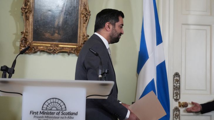 Scottish First Minister Humza Yousaf resigns after a year in job